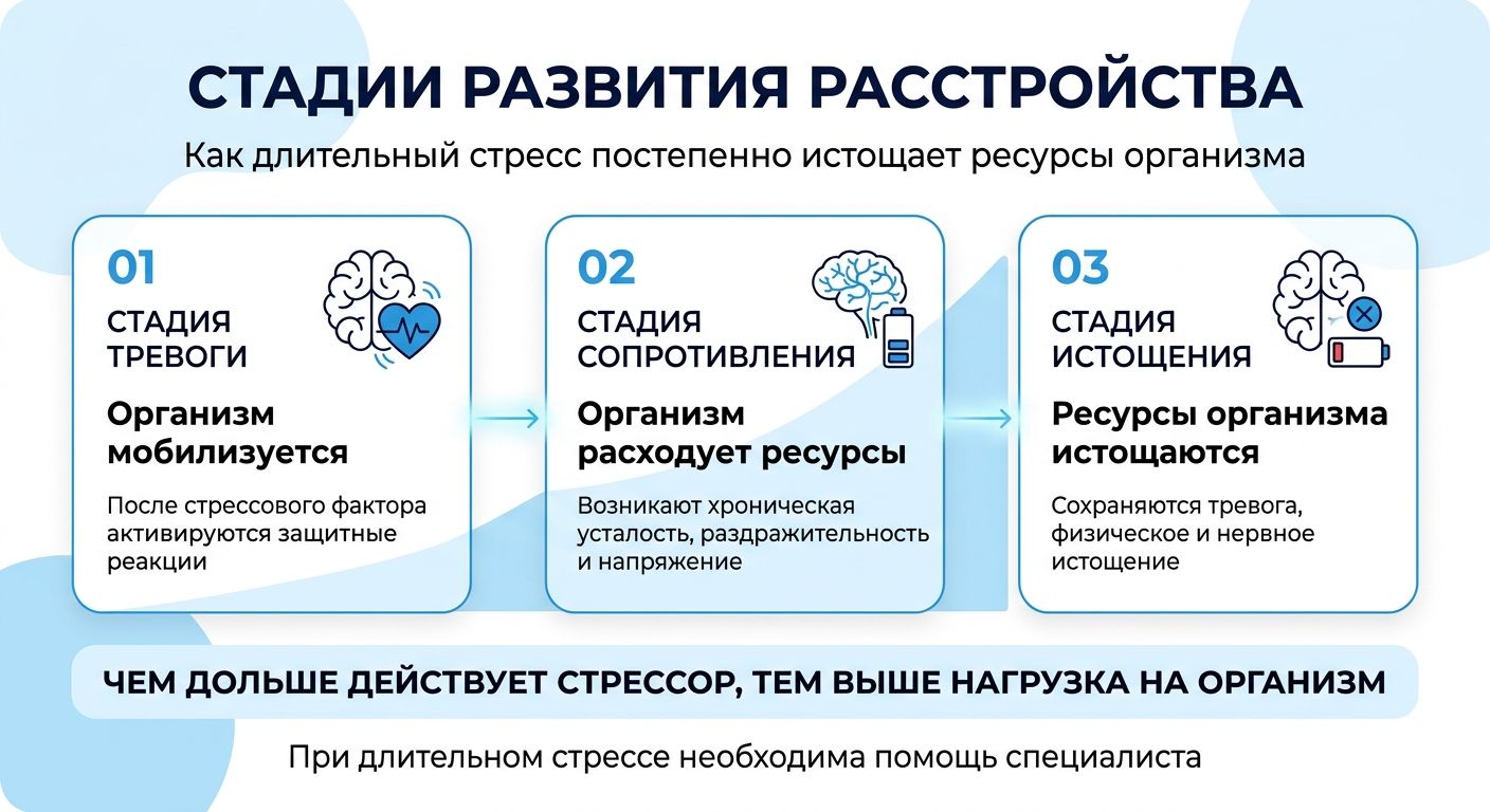 Лечение стресса в Стаханове инфографика